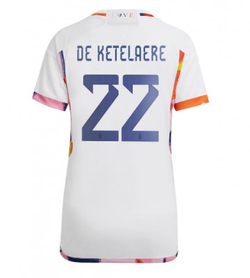 Belgia Charles De Ketelaere #22 Koszulka Wyjazdowych Kobiety MŚ 2022 Krótki Rękaw